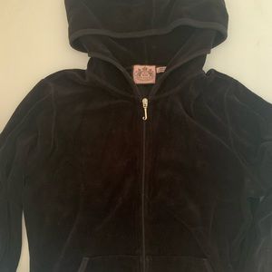 Women’s Black JUICY COUTURE velour jacket size L